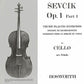 Sevcik Cello Studies Op 1 Part 1 Book