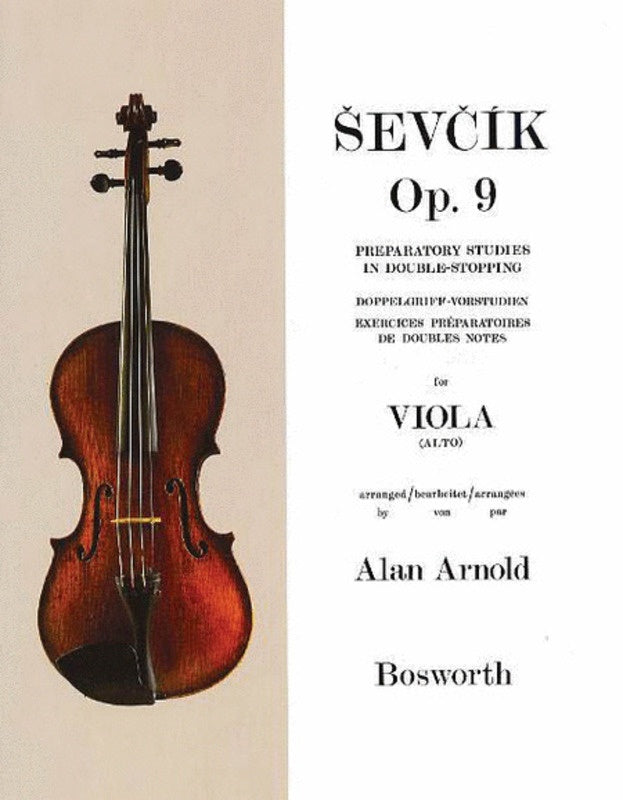 Sevcik Viola Studies Op 9 Prep Double Stopping Book