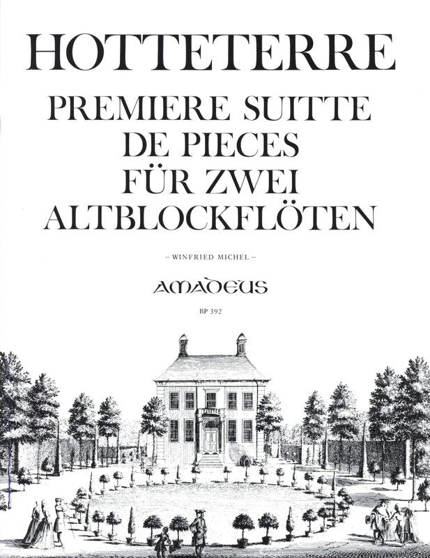 Hotteterre - Premiere Suite Op 4 For 2 Treble Recorders