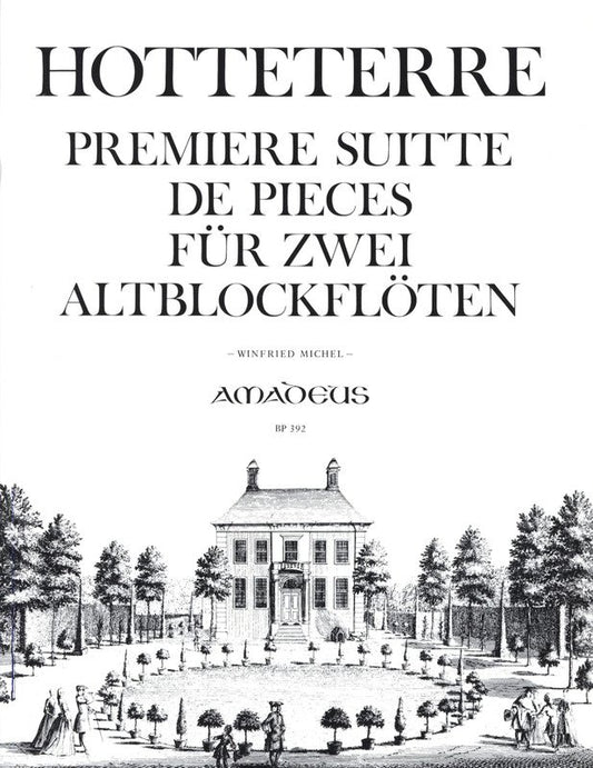 Hotteterre - Premiere Suite Op 4 For 2 Treble Recorders