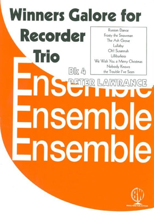 Winners Galore Recorder Trios Bk 4