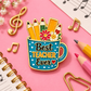 Sundry & Sound Co- Best Teacher Ever Pencil Mug Enamel Pin