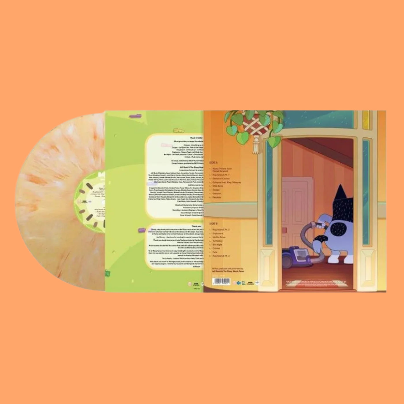 Bluey "Rug Island" - Sunset Orange Vinyl