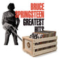 Crosley Record Storage Crate Bruce Springsteen Greatest Hits Vinyl Album Bundle