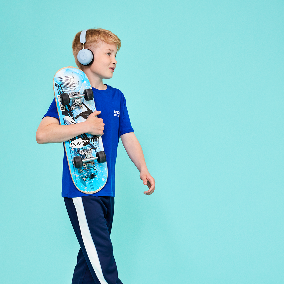 Kreafunk Kids Buzz Junior Bluetooth Headphones - Cloudy Blue