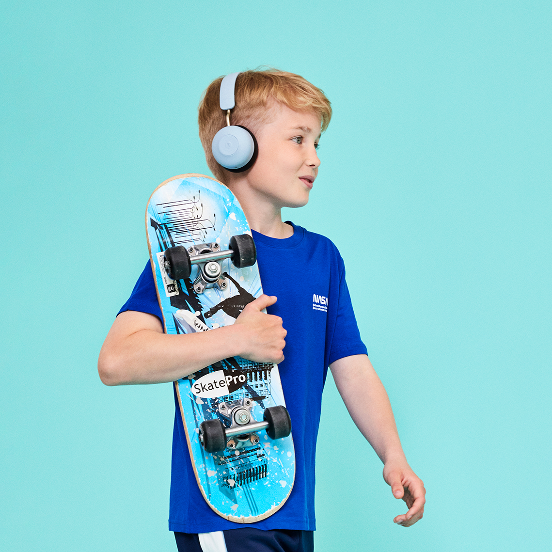 Kreafunk Kids Buzz Junior Bluetooth Headphones - Cloudy Blue