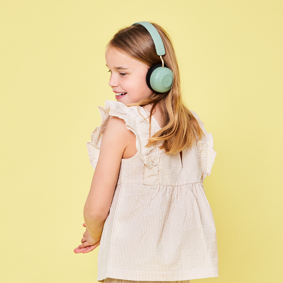 Kreafunk Kids Buzz Junior Bluetooth Headphones - Dusty Green