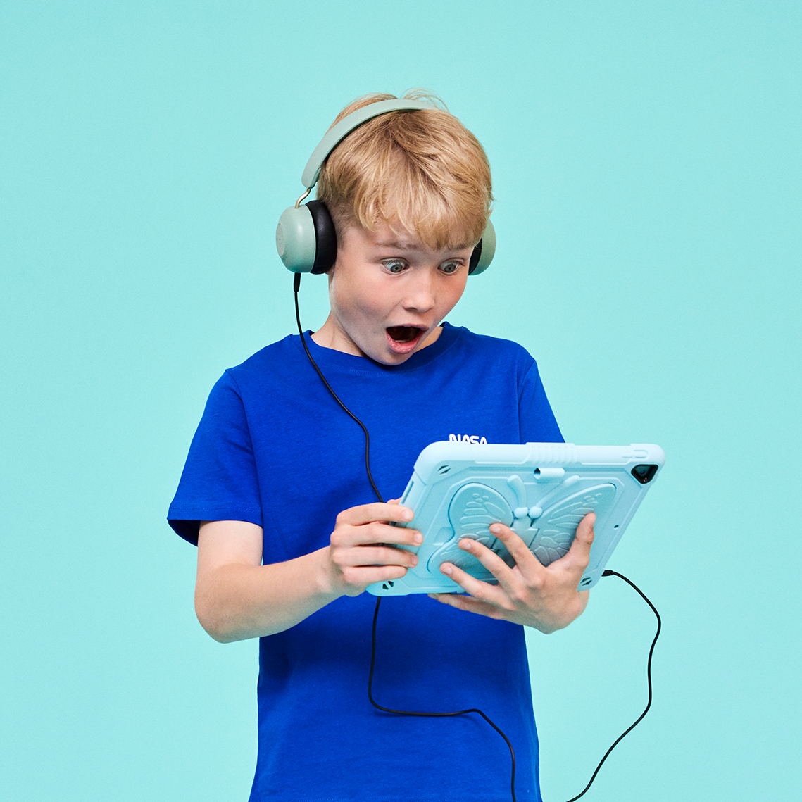 Kreafunk Kids Buzz Junior Bluetooth Headphones - Dusty Green