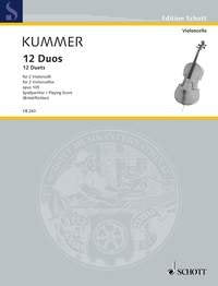 Kummer - 12 Duets Op 105 For 2 Cellos