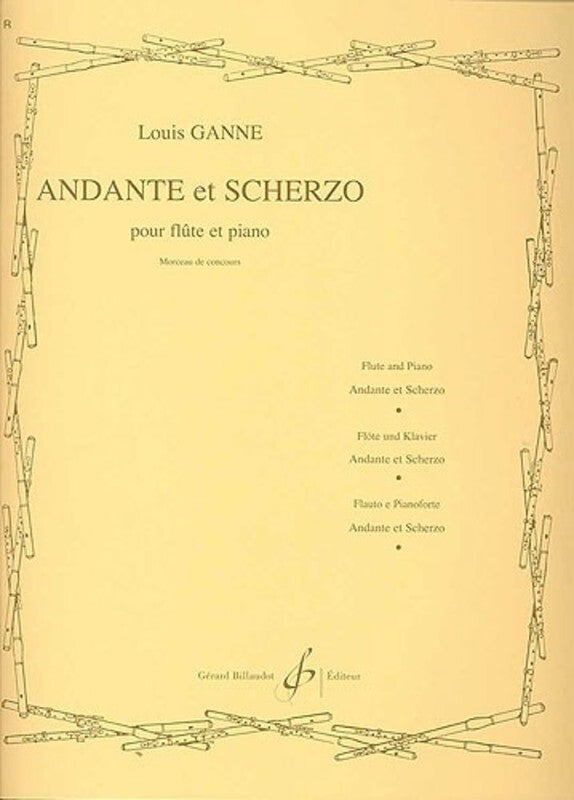 Ganne - Andante Et Scherzo Flute/Piano