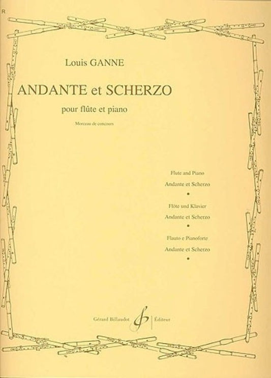 Ganne - Andante Et Scherzo Flute/Piano
