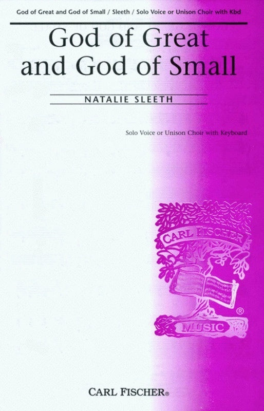 God Of Great And God Of Small Unison