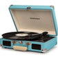 Crosley Cruiser Bluetooth Portable Turntable - Turquoise + Bundled Majority D40X Bluetooth Speakers