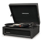 Crosley Voyager Bluetooth Portable Turntable - Black + Bundled Crosley Record Storage Display Stand