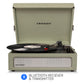 Crosley Voyager Bluetooth Portable Turntable - Sage + Bundled Majority D40X Bluetooth Speakers - Black