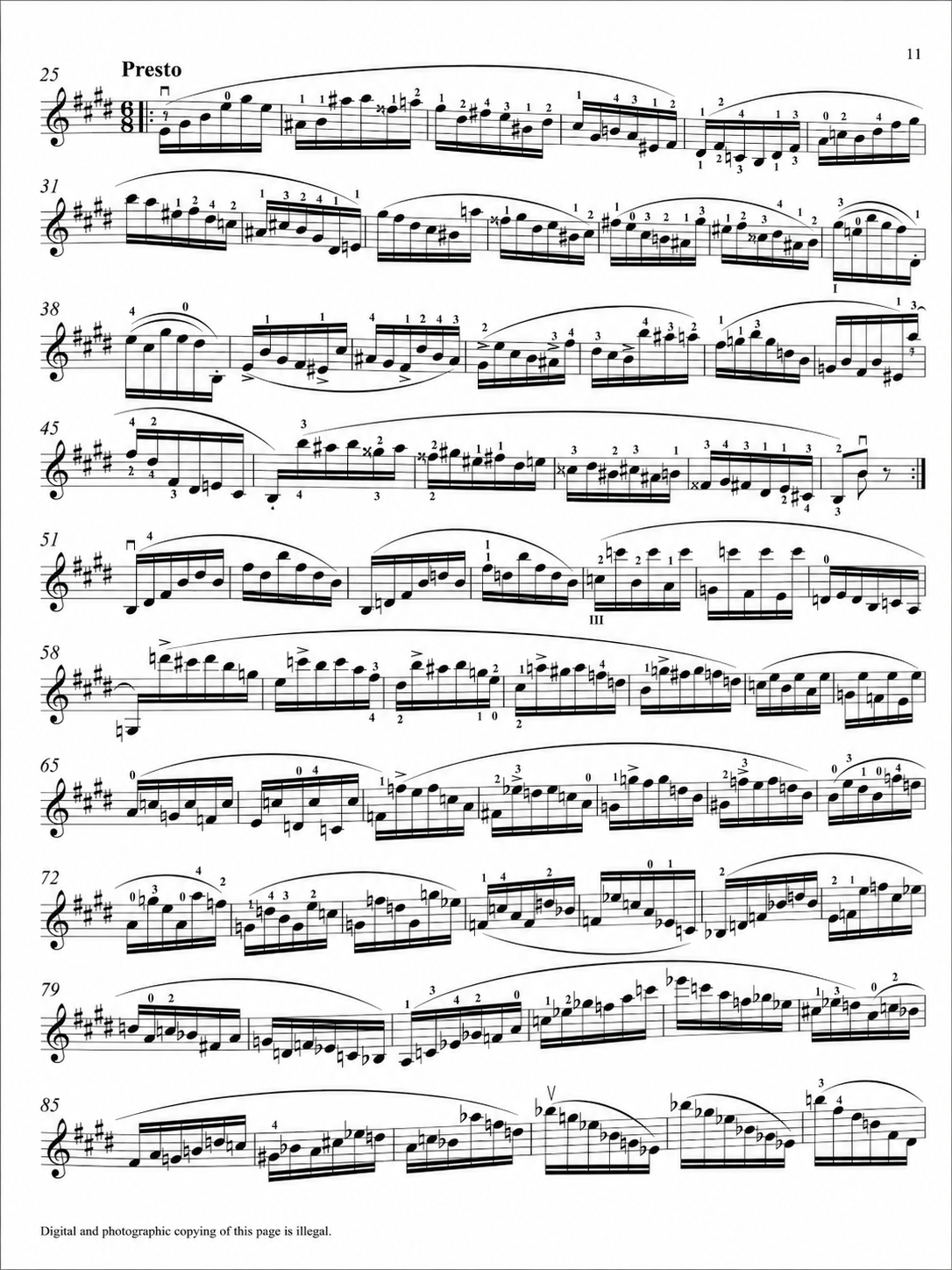 Paganini - 24 Caprices Opus 1 Violin Book (Urtext Edition)