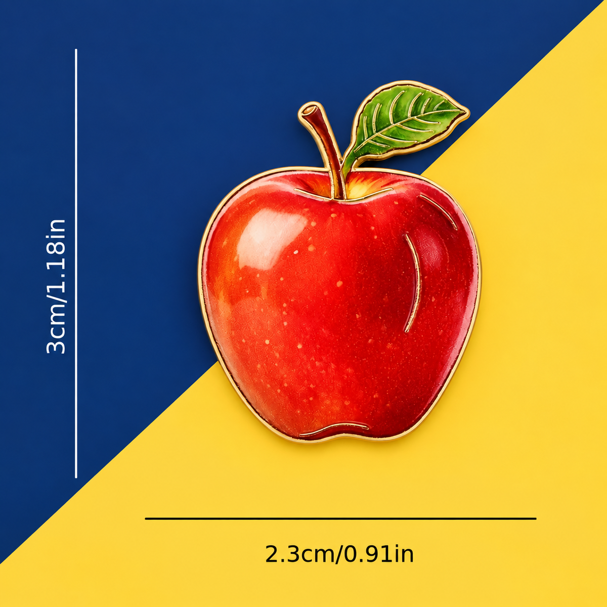Sundry & Sound Co- Teacher's Red Apple Enamel Pin (3cm)