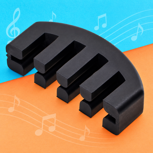 Sundry & Sound Co - Black Rubber 4/4 Violin Practice Mute (Reduce your Volume)