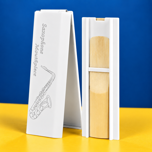 White Hard Case for 2 x Saxophone Reeds