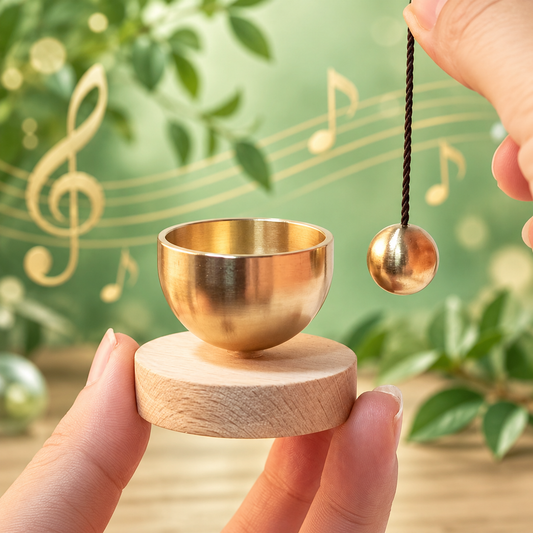 Sundry & Sound Co - Mini Singing Bowl and Velvet Carry Bag