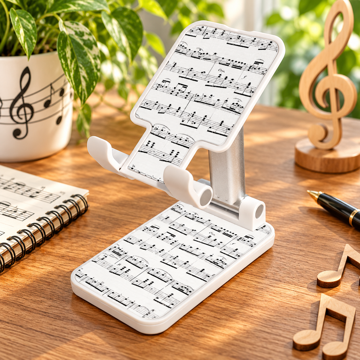 Adjustable Desktop Sheet Music Phone & Tablet Stand