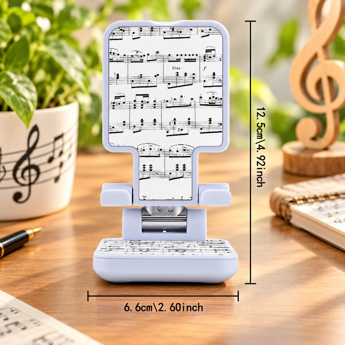 Adjustable Desktop Sheet Music Phone & Tablet Stand