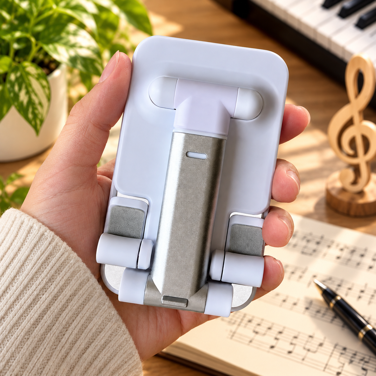 Adjustable Desktop Sheet Music Phone & Tablet Stand