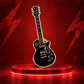 Black LP Style Guitar Enamel Pin