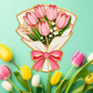 Tulip Bouquet Enamel Pin