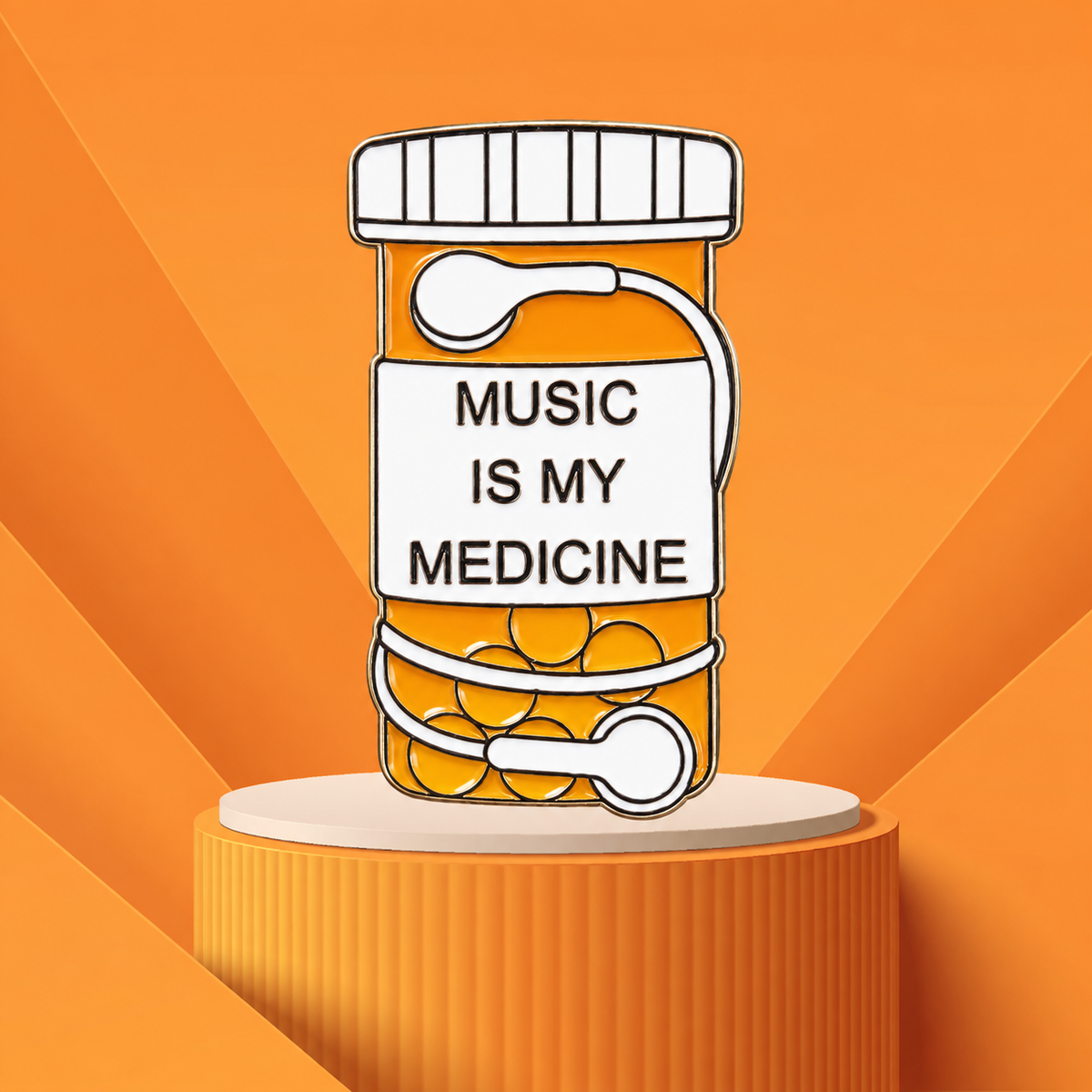 Music is My Medicine - Enamel Pin