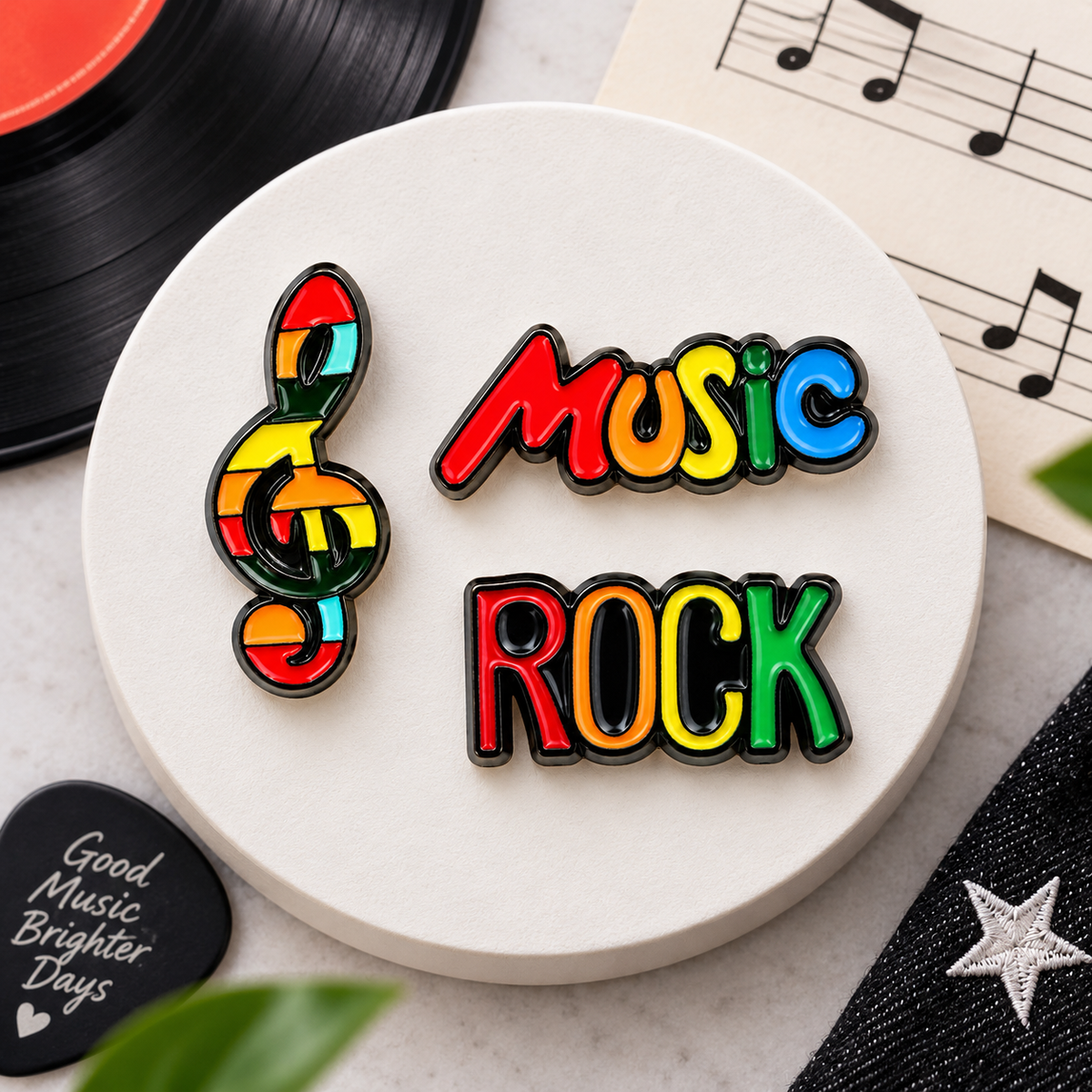 Colourful Music - 3 Enamel Pin Set