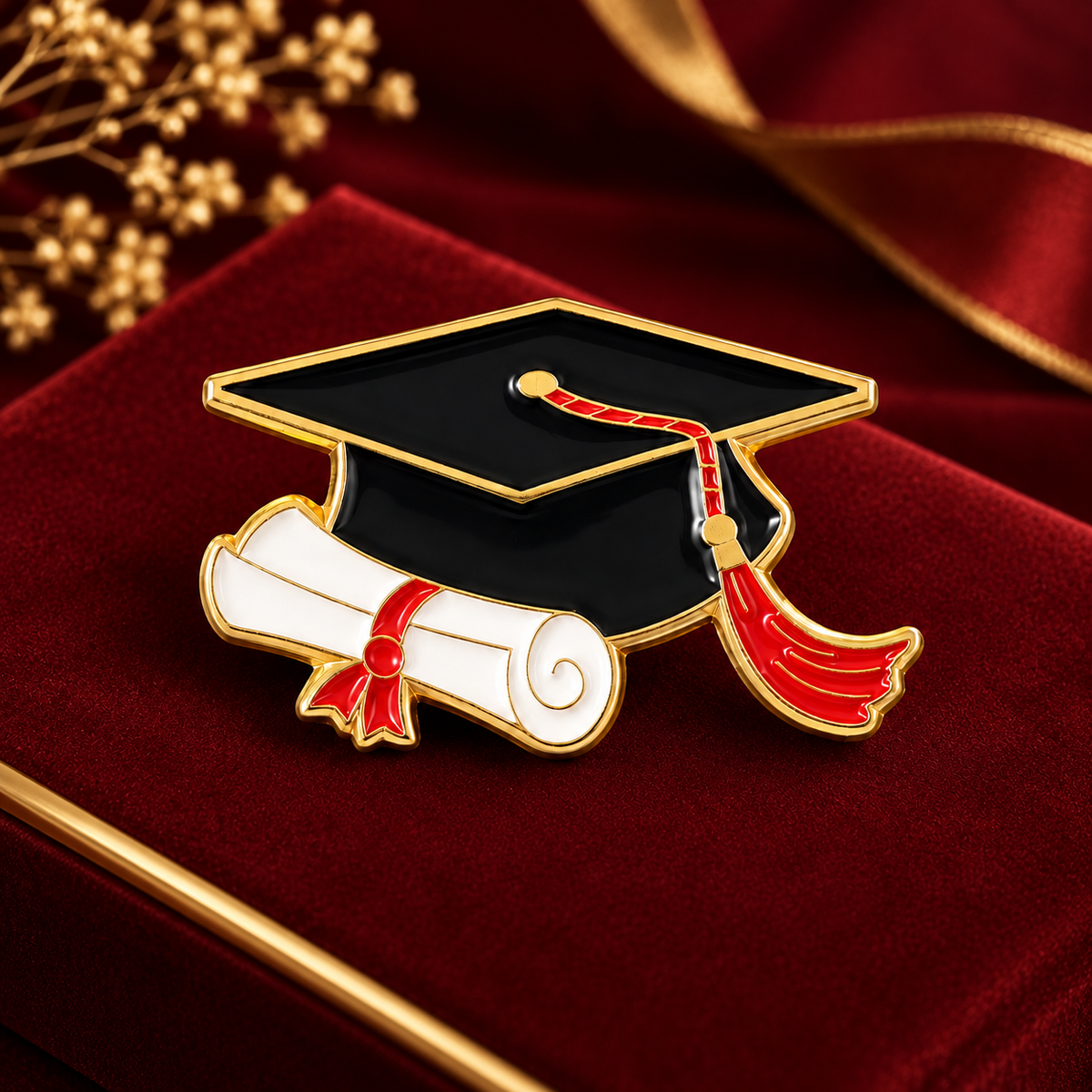 Graduation Cap- Enamel Pin