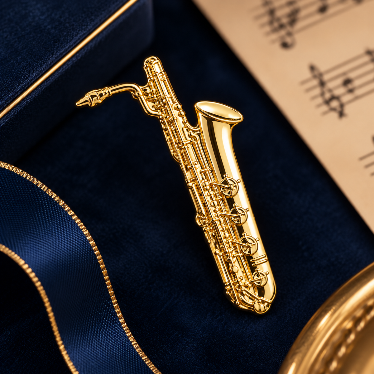 Baritone Saxophone Mini Pin