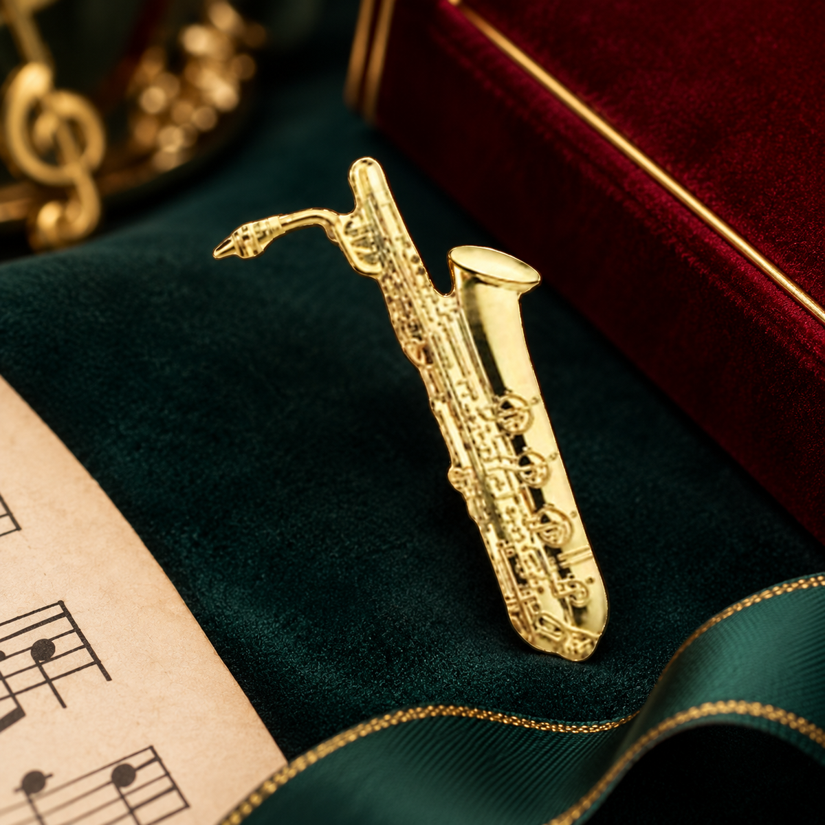 Baritone Saxophone Mini Pin