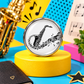 Saxophone Mini Glass Pin Set (2 Piece)