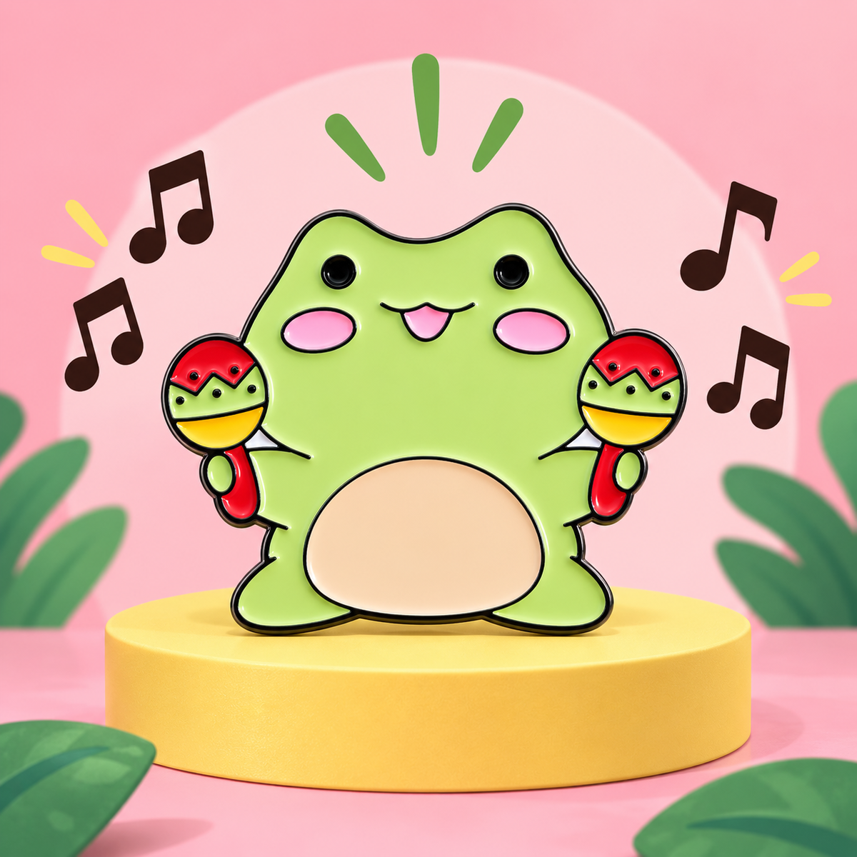 Maracas Frog Enamel Pin