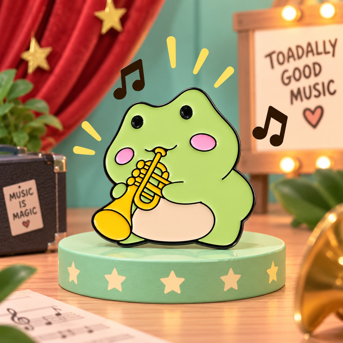 The Hop Tones - 5 Piece Frog Enamel Pin Set