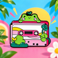 Frogger Cassette Enamel Pin