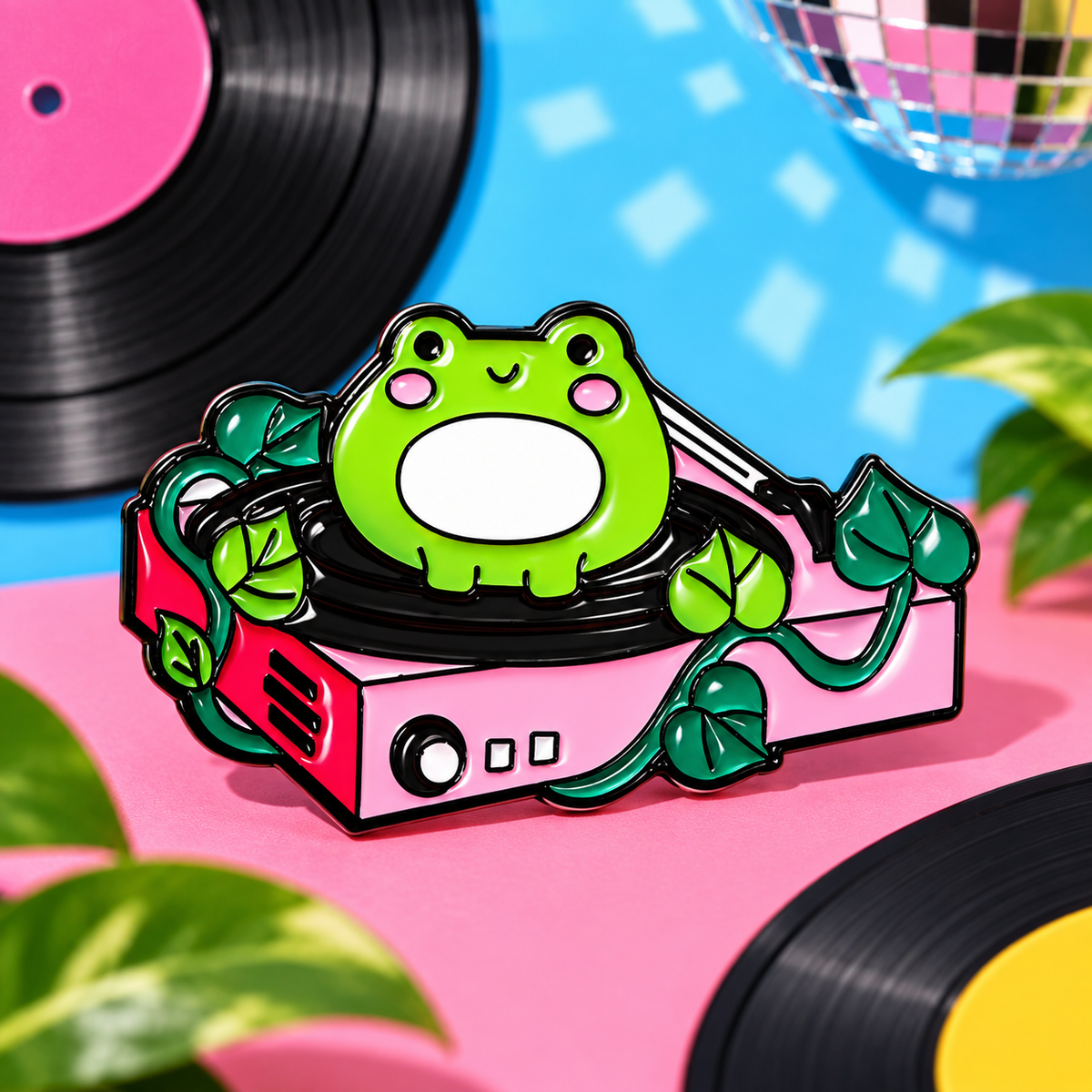 Frogger Vinyl Enamel Pin