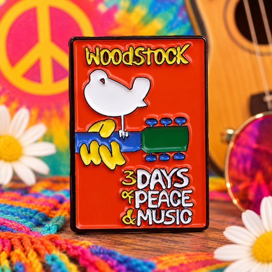 Vintage Woodstock Poster- Enamel Pin -3.3cm x 2.3cm