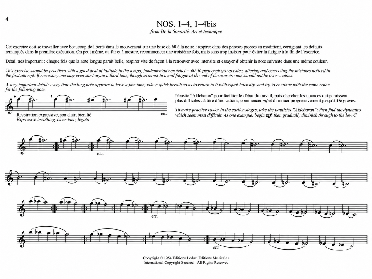 Marcel Moyse - Selected Excercises and Etudes for Flute Book