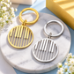 Modern Gold Piano Keys Keyring