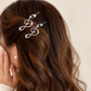 Silver Rhinestone and Butterly Treble Clef Hair Pin (2 Pack)