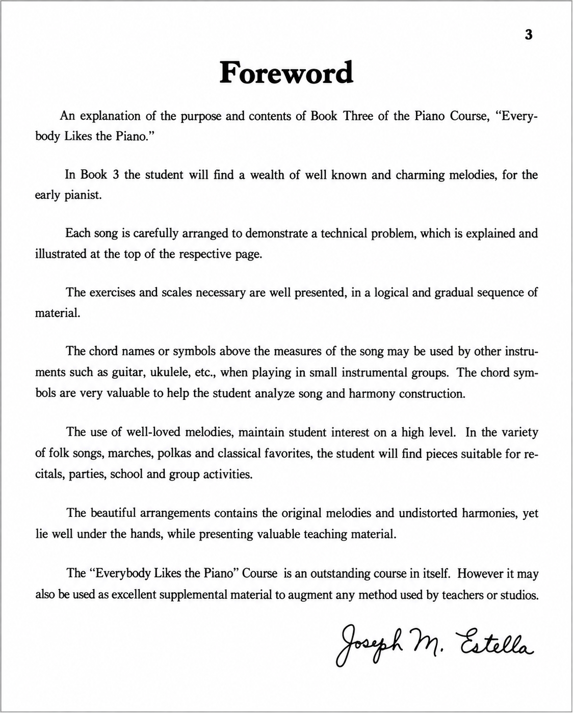 Everybody Likes The Piano - Book 3