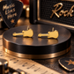 Gold Plated Mini Guitar Stud Earrings (316L Stainless Steel)