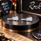 Silver Plated Mini Guitar Stud Earrings (316L Stainless Steel)
