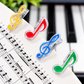 Treble Clef & Music Note Book Clips - 4 Piece Set (Mixed Colours)
