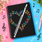 A5 Flute and Heart Spiral Notebook (100 Pages)