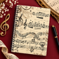 A5 Vintage Sheet Music Notebook (100 Pages)