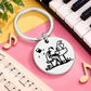 Piano Player Stainless Steel Keyring